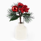 Ветка декоративная новогодняя, 17×13×10 см - Фото 1