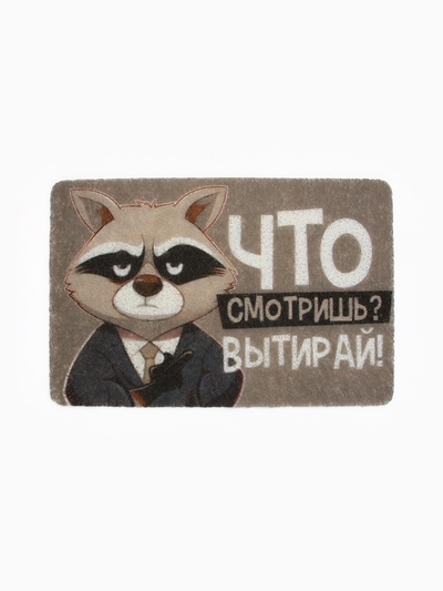 Коврик придверный «Что смотришь?», 38×58 см
