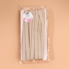 Резинка становая, с ажурным краем, 10 мм, 10±0.5 м, бежевая - Фото 2