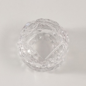 Шкатулка для украшений «Лёд», стекло, прозрачная, 7×7×5 см