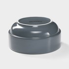 Набор посуды Magistro Night, фарфор, 16 предметов: тарелка d=25.5 см, d=19 см, миска 850 мл, d=15 см, кружка 320 мл, серый - Фото 7