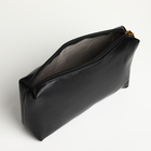 Сумка женская мессенджер TEXTURA на магните, с косметичкой, 28×4×20 см, чёрная - Фото 11