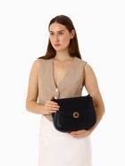 Сумка женская мессенджер TEXTURA на магните, с косметичкой, 28×4×20 см, чёрная - Фото 2