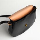 Сумка женская мессенджер TEXTURA на магните, с косметичкой, 28×4×20 см, чёрная - Фото 7