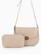 Сумка женская мессенджер TEXTURA на магните, с косметичкой, 28×4×20 см, молочная - Фото 5