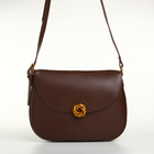 Сумка женская мессенджер TEXTURA на магните, с косметичкой, 28×4×20 см, коричневая - Фото 16