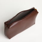 Сумка женская мессенджер TEXTURA на магните, с косметичкой, 28×4×20 см, коричневая - Фото 14
