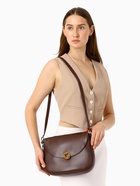 Сумка женская мессенджер TEXTURA на магните, с косметичкой, 28×4×20 см, коричневая - Фото 2