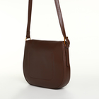 Сумка женская мессенджер TEXTURA на магните, с косметичкой, 28×4×20 см, коричневая - Фото 11