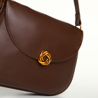 Сумка женская мессенджер TEXTURA на магните, с косметичкой, 28×4×20 см, коричневая - Фото 6