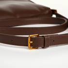 Сумка женская мессенджер TEXTURA на магните, с косметичкой, 28×4×20 см, коричневая - Фото 7