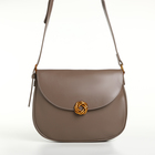 Сумка женская мессенджер TEXTURA на магните, с косметичкой, 28×4×20 см, серая - Фото 3