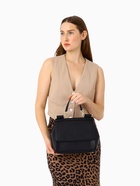 Сумка женская мессенджер TEXTURA на магните, 25×9×17 см, чёрная - Фото 2