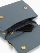 Сумка женская мессенджер TEXTURA на магните, 25×9×17 см, серо-голубая - Фото 7