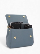 Сумка женская мессенджер TEXTURA на магните, 25×9×17 см, серо-голубая - Фото 3