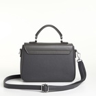 Сумка женская мессенджер TEXTURA на клапане, 24×7×16 см, тёмно-серая - Фото 11