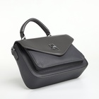 Сумка женская мессенджер TEXTURA на клапане, 24×7×16 см, тёмно-серая - Фото 10