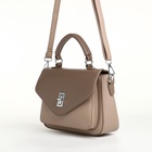 Сумка женская мессенджер TEXTURA на клапане, 24×7×16 см, светло-серая - Фото 7