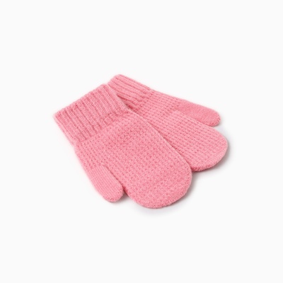 Варежки детские MINAKU, розовые, 18 см