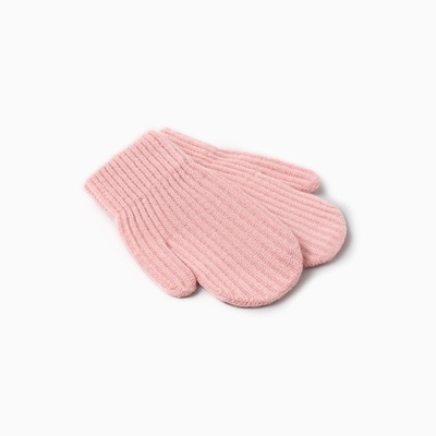 Варежки детские MINAKU, розовые, 18 см