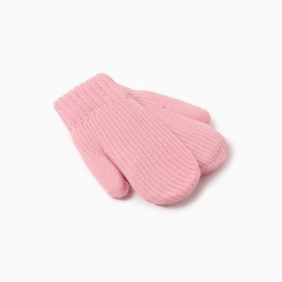 Варежки детские MINAKU, розовые, 19 см