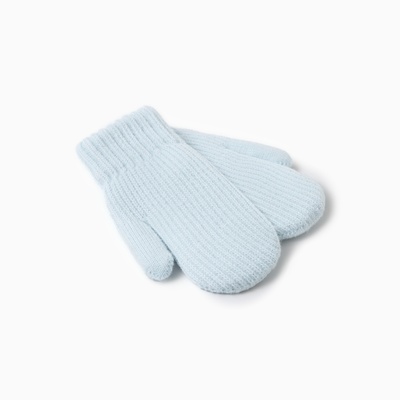 Варежки детские MINAKU, голубые, 19 см