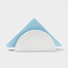 Салфетница Magistro Rodos, 13.2×4×7 см, фарфор, белая - Фото 4