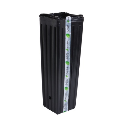 Пакет для рассады, 2.2 л, 10×10 см, h=29 см, полиэтилен, чёрный, Greengo