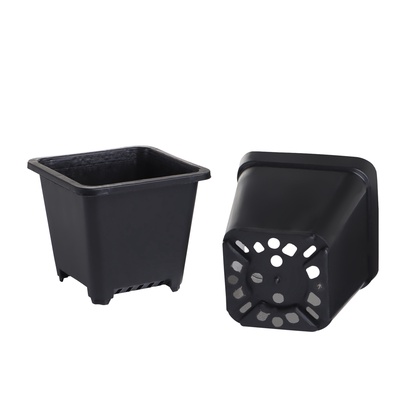 Горшок для рассады, 250 мл, 9×9×8 см, пластик, чёрный, Greengo