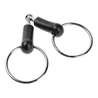 Удило для лошади с гипоаллергенным пластиком, 140 мм, металл - Фото 4