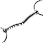 Удило для лошади с цельным грызлом с подъёмом, металл, 140 мм - Фото 3