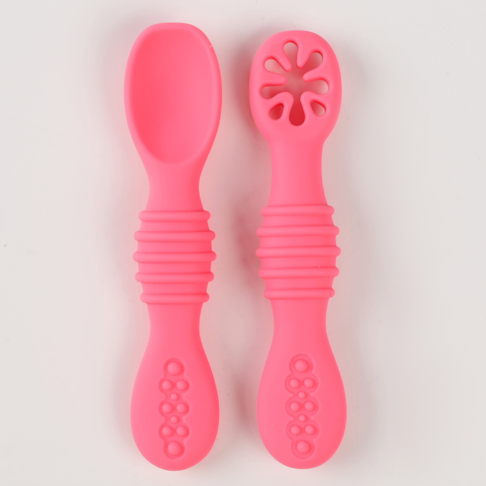 Ложки для прикорма, силикон, розовая, набор 2 шт., M&B цвет МИКС - Фото 1