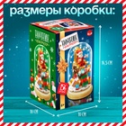 Конструктор блочный ночник «Дед Мороз», 156 деталей, с гирляндой - Фото 2