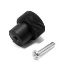 Ручка-кнопка CAPPIO PK328, d=23 мм, цвет черный, 8 шт. - фото 808589885