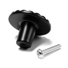 Ручка-кнопка CAPPIO, d=36 мм, цвет черный, 8 шт. - фото 31970372