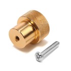 Ручка-кнопка CAPPIO PK328, d=23 мм, цвет золото, 8 шт. - фото 808589913