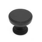 Ручка-кнопка CAPPIO PK322, d=30 мм, цвет черный, 8 шт. 10788245 - фото 13194789