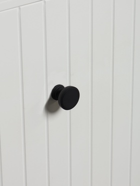 Ручка-кнопка CAPPIO PK322, d=30 мм, цвет черный, 8 шт.