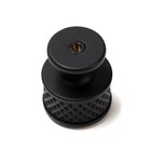 Ручка-кнопка CAPPIO PK104, d=25 мм, пластик, цвет черный, 8 шт. - фото 808589930