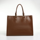 УЦЕНКА Сумка женская на молнии, коричневая - Фото 3