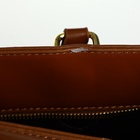 УЦЕНКА Сумка женская на молнии, коричневая - Фото 8