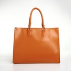 УЦЕНКА Сумка-шопер женская на молнии, размер 41.5×17×31 см, рыжая - Фото 3