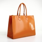 УЦЕНКА Сумка-шопер женская на молнии, размер 41.5×17×31 см, рыжая 10801524