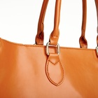 УЦЕНКА Сумка-шопер женская на молнии, размер 41.5×17×31 см, рыжая - Фото 5