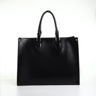 УЦЕНКА Сумка-шопер женская на молнии, размер 41.5×17×31 см, чёрная - Фото 3