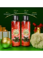 Новогодний подарочный набор косметики SB BEAUTY, шампунь, гель для душа, бомбочка, мандарин, с ароматом хвои и мандарина - Фото 9