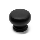 Ручка-кнопка CAPPIO, d=38 мм, вес 60 г, цвет чёрный, 8 шт. - фото 31970414