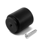 Ручка-кнопка CAPPIO PK330, d=30 мм, цвет черный, 8 шт. - фото 31970425