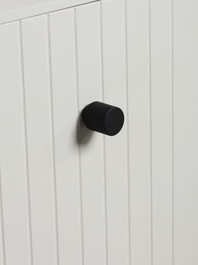 Ручка-кнопка CAPPIO PK330, d=30 мм, цвет черный, 8 шт.