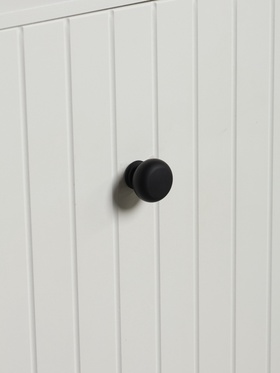Ручка-кнопка CAPPIO, d=30 мм, цвет чёрный, 8 шт